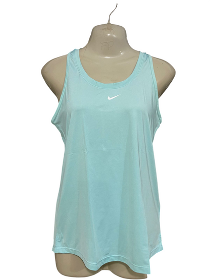 NIKE |S| BUST 15| A33| MINT GREEN & WHITE SWOOSH ACTIVE ATHLETIC TANK TOP