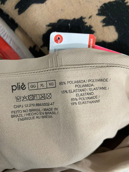 PLIE |XL| BUST 15| A33| NUDE BLUSH STRAPLESS RUCHED-BUST BODYCON MINI DRESS