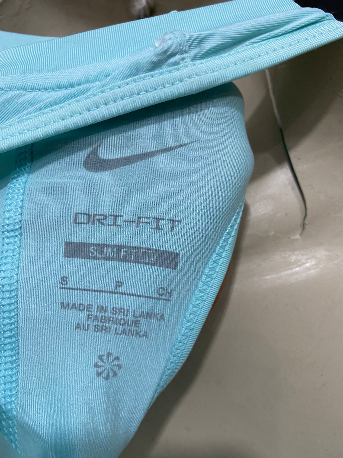 NIKE |S| BUST 15| A33| MINT GREEN & WHITE SWOOSH ACTIVE ATHLETIC TANK TOP