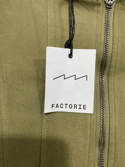FACTORIE |S| BUST 15| A33| OLIVE GREEN TIE-STRAP SEAMED CORSET CROP TOP