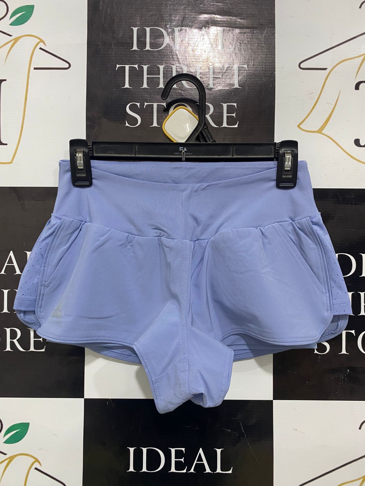 ADIDAS |XS| WAIST 25| A33| PERIWINKLE BLUE DUAL-LAYER ACTIVE ATHLETIC RUNNING SHORTS