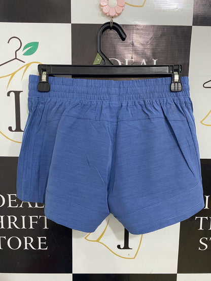 ADIDAS |XS| WAIST 26| A33| BLUE HEATHERED ACTIVE RUNNING SHORTS