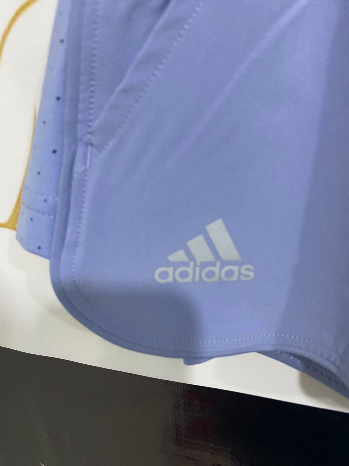 ADIDAS |XS| WAIST 26| A33| PERIWINKLE BLUE DUAL-LAYER ACTIVE RUNNING SHORTS