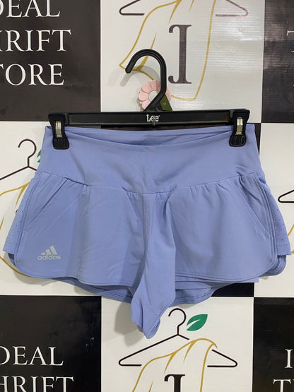 ADIDAS |XS| WAIST 26| A33| PERIWINKLE BLUE DUAL-LAYER ACTIVE RUNNING SHORTS