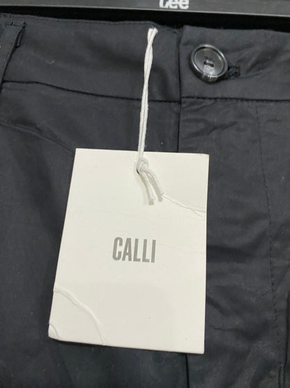 CALLI |XXL| WAIST 36| A33| BLACK TAILORED WIDE-LEG TROUSERS
