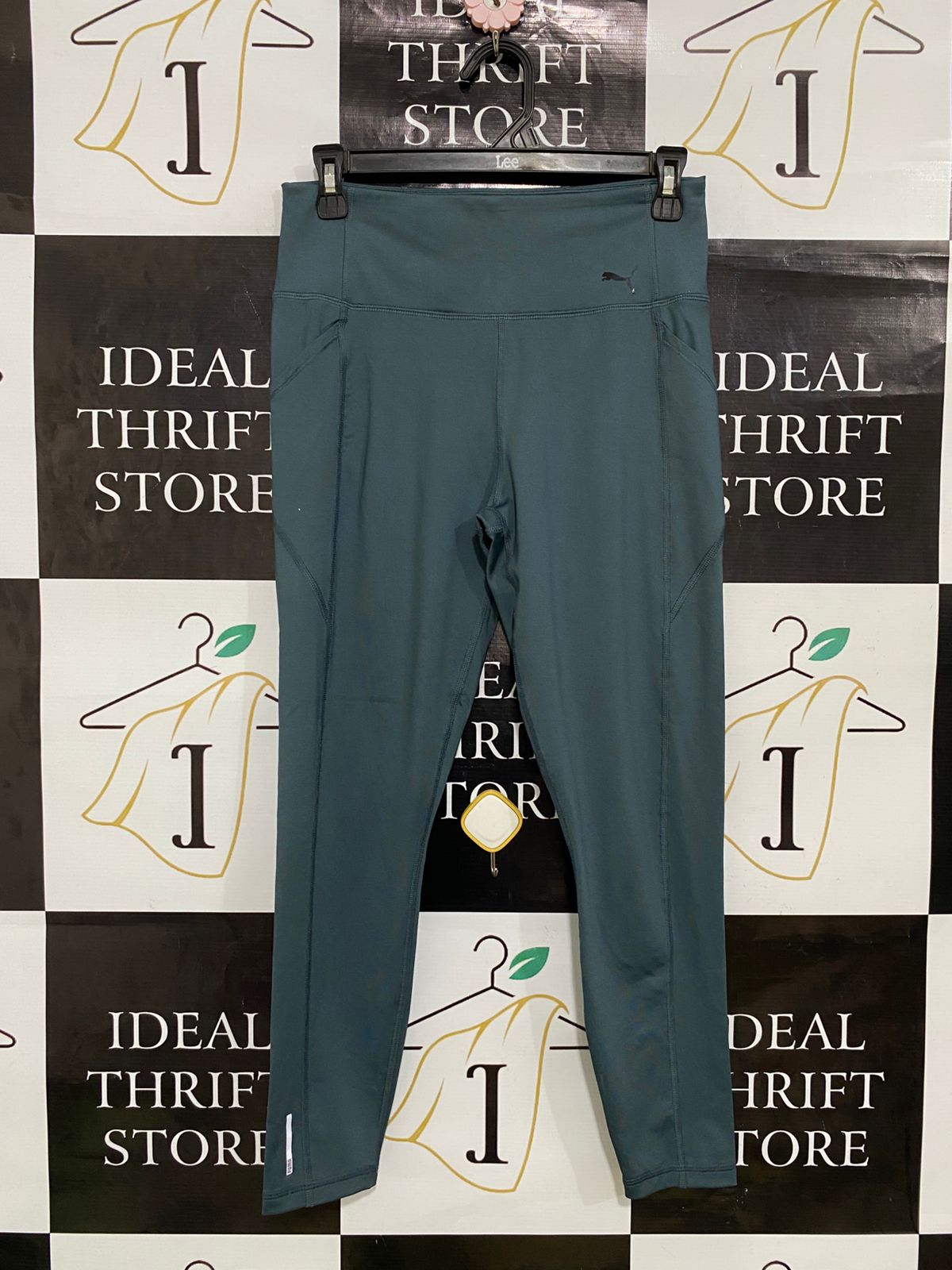 PUMA |M| WAIST 26| A33| DUSTY GREEN HIGH-WAIST ACTIVE ATHLETIC LEGGINGS
