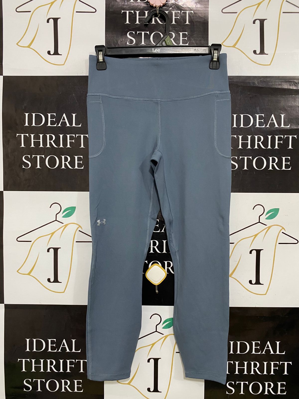 UNDER ARMOUR |M| WAIST 26| A33| DUSTY BLUE ACTIVE ATHLETIC LEGGINGS