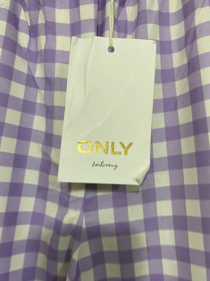 ONLY |M| WAIST 27| A33| LILAC & WHITE GINGHAM CHECK LOUNGE TROUSERS