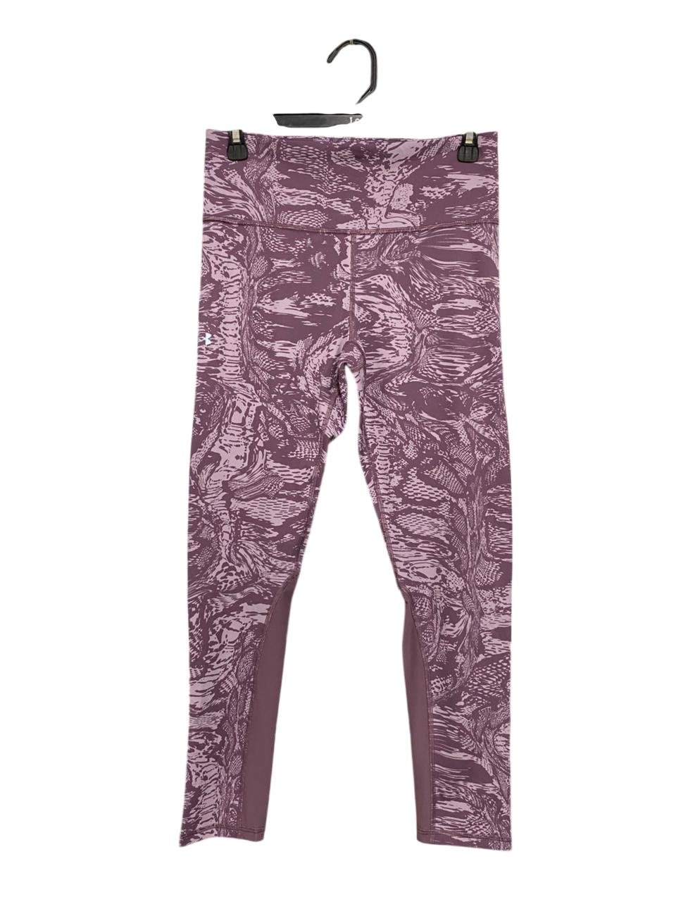 UNDER ARMOUR |M| WAIST 27| A33| MAUVE & PINK ABSTRACT TIE-DYE ACTIVEWEAR LEGGINGS