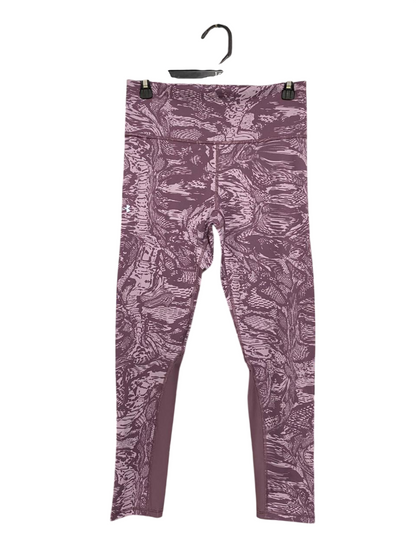 UNDER ARMOUR |M| WAIST 27| A33| MAUVE & PINK ABSTRACT TIE-DYE ACTIVEWEAR LEGGINGS