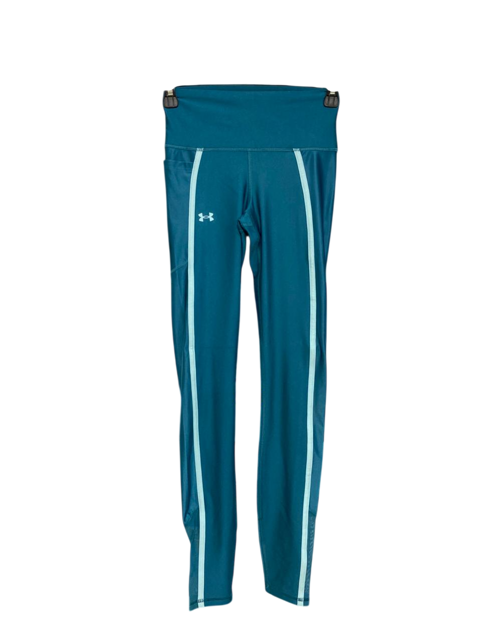 UNDER ARMOUR |XS| WAIST 22| A34| TEAL HIGH-WAISTED ATHLETIC LEGGINGS