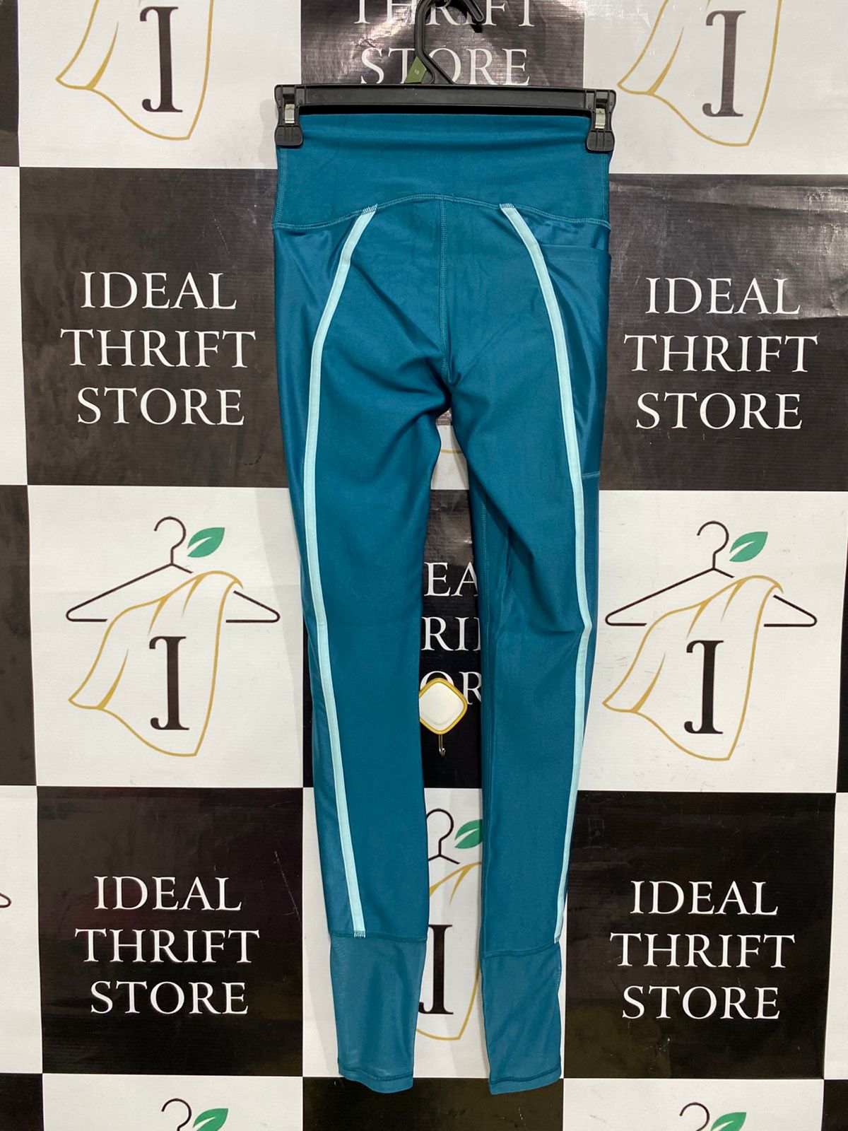 UNDER ARMOUR |XS| WAIST 22| A34| TEAL HIGH-WAISTED ATHLETIC LEGGINGS