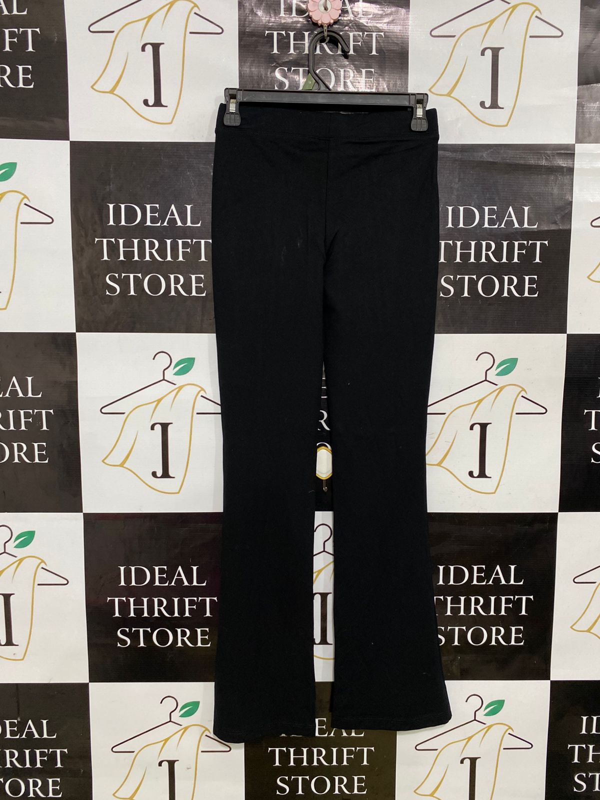 ANKO |S| WAIST 26| A34| BLACK HIGH-WAISTED FLARED PANTS