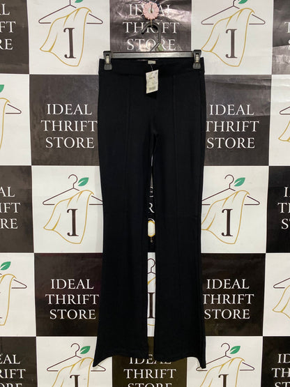 ANKO |S| WAIST 26| A34| BLACK HIGH-WAISTED FLARED PANTS