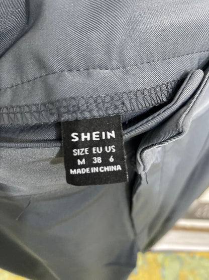 SHEIN |M| WAIST 26| A34| SLATE GREY HIGH-WAISTED WIDE-LEG TAILORED TROUSERS