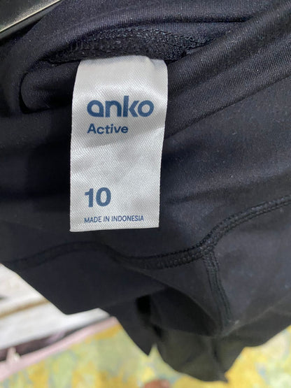 ANKO |XS| WAIST 25| A34| BLACK HIGH-WAISTED YOGA FLARE LEGGINGS