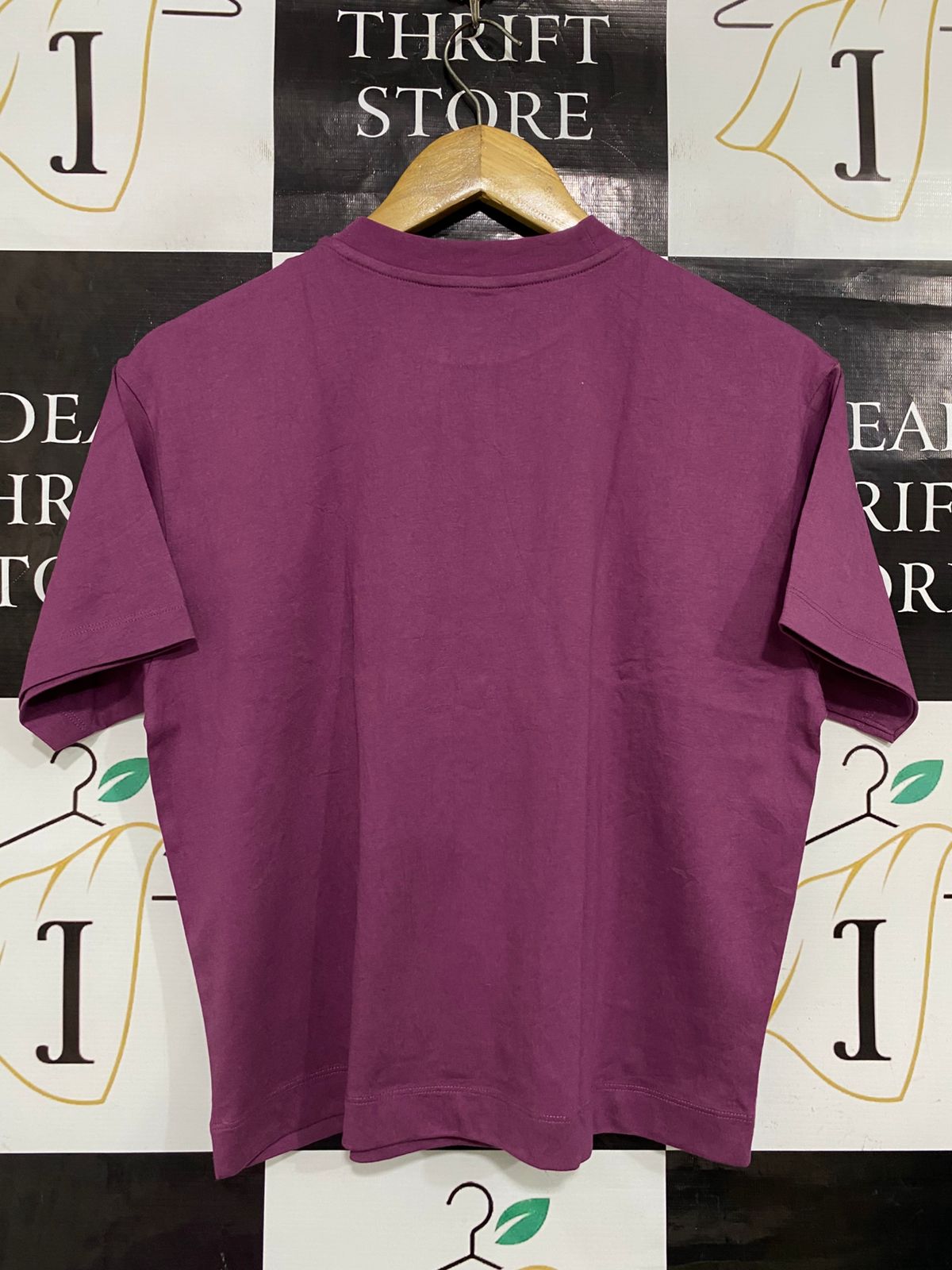 COTTON ON |S| BUST 19| A34| MAUVE / PURPLE RELAXED-FIT CREWNECK JERSEY T-SHIRT