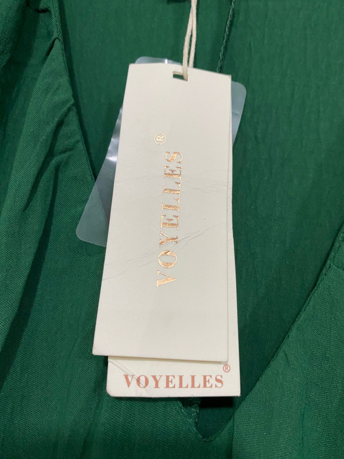 VOYELLES |M/L| BUST FREE| A34| EMERALD GREEN SOLID LONG-SLEEVE MIDI DRESS
