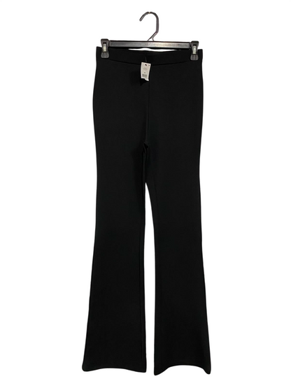 COTTON ON |XS| WAIST 26| A34| BLACK HIGH-WAISTED STRETCH FLARE TROUSERS