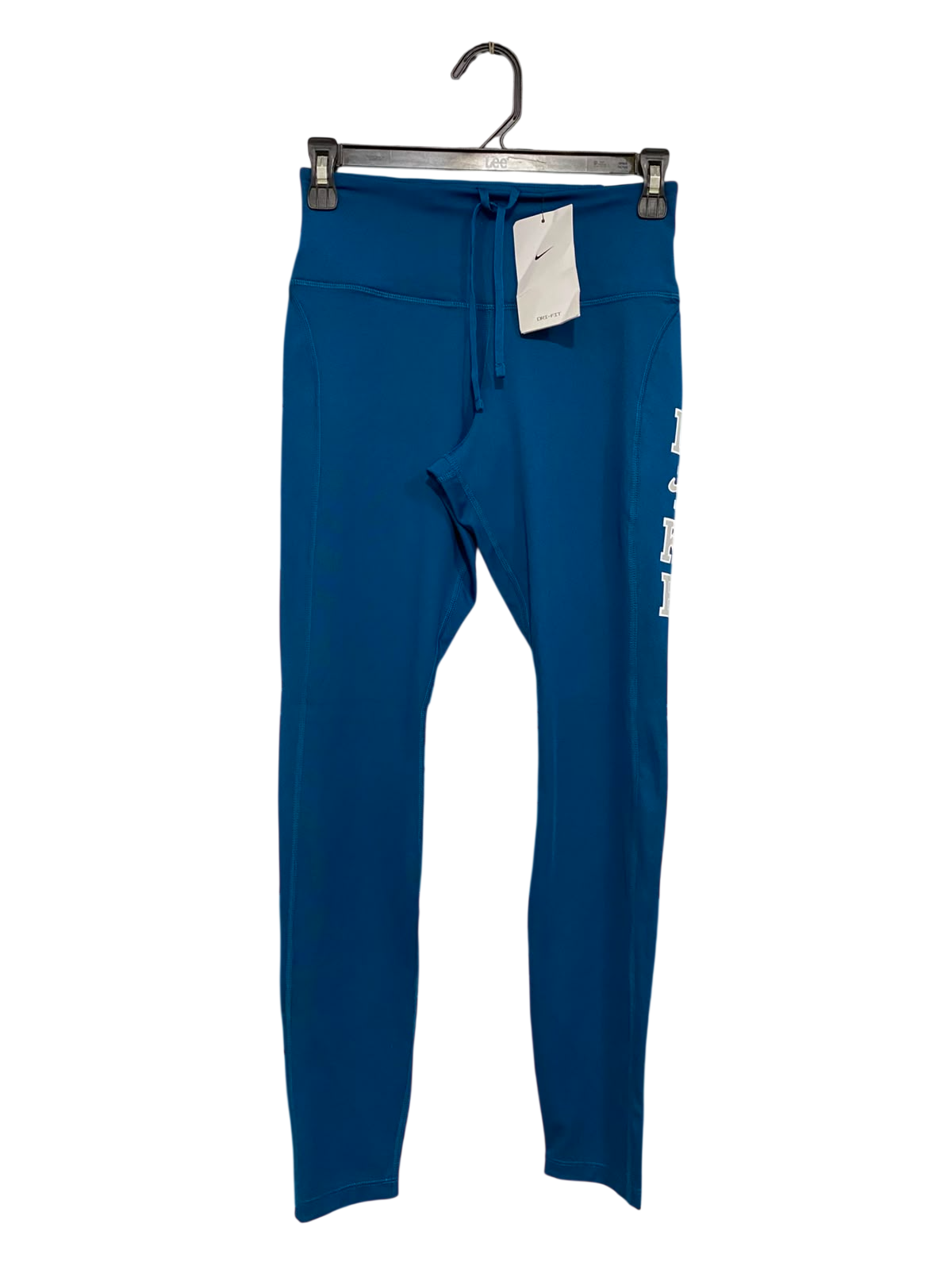 NIKE |S| WAIST 24| A35| BLUE DRI-FIT HIGH-RISE LOGO ACTIVEWEAR LEGGINGS