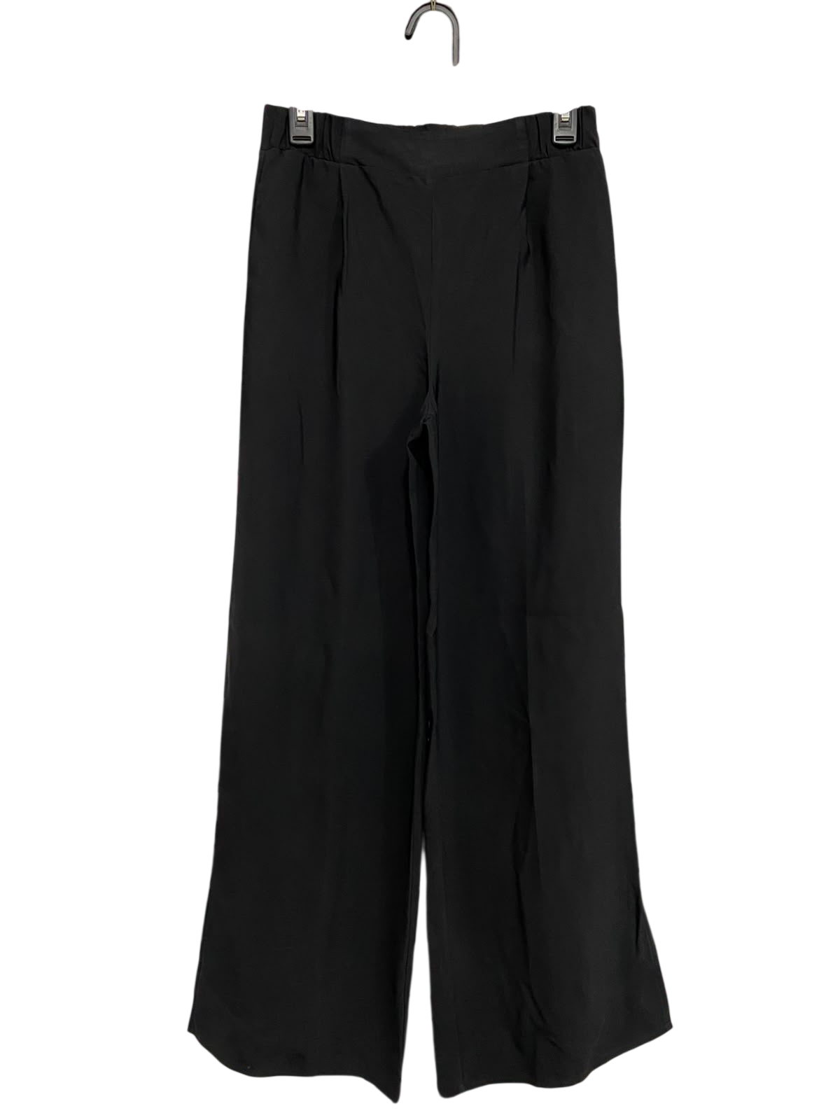 NEW LOOK |S| WAIST 26| A35| BLACK HIGH-WAISTED PLEATED WIDE-LEG TAILORED TROUSERS