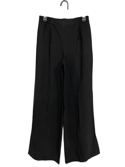 NEW LOOK |S| WAIST 26| A35| BLACK HIGH-WAISTED PLEATED WIDE-LEG TAILORED TROUSERS