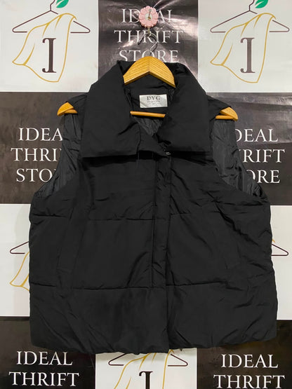 DIANYIGE |M| BUST 23| A35| BLACK OVERSIZED PUFFER VEST