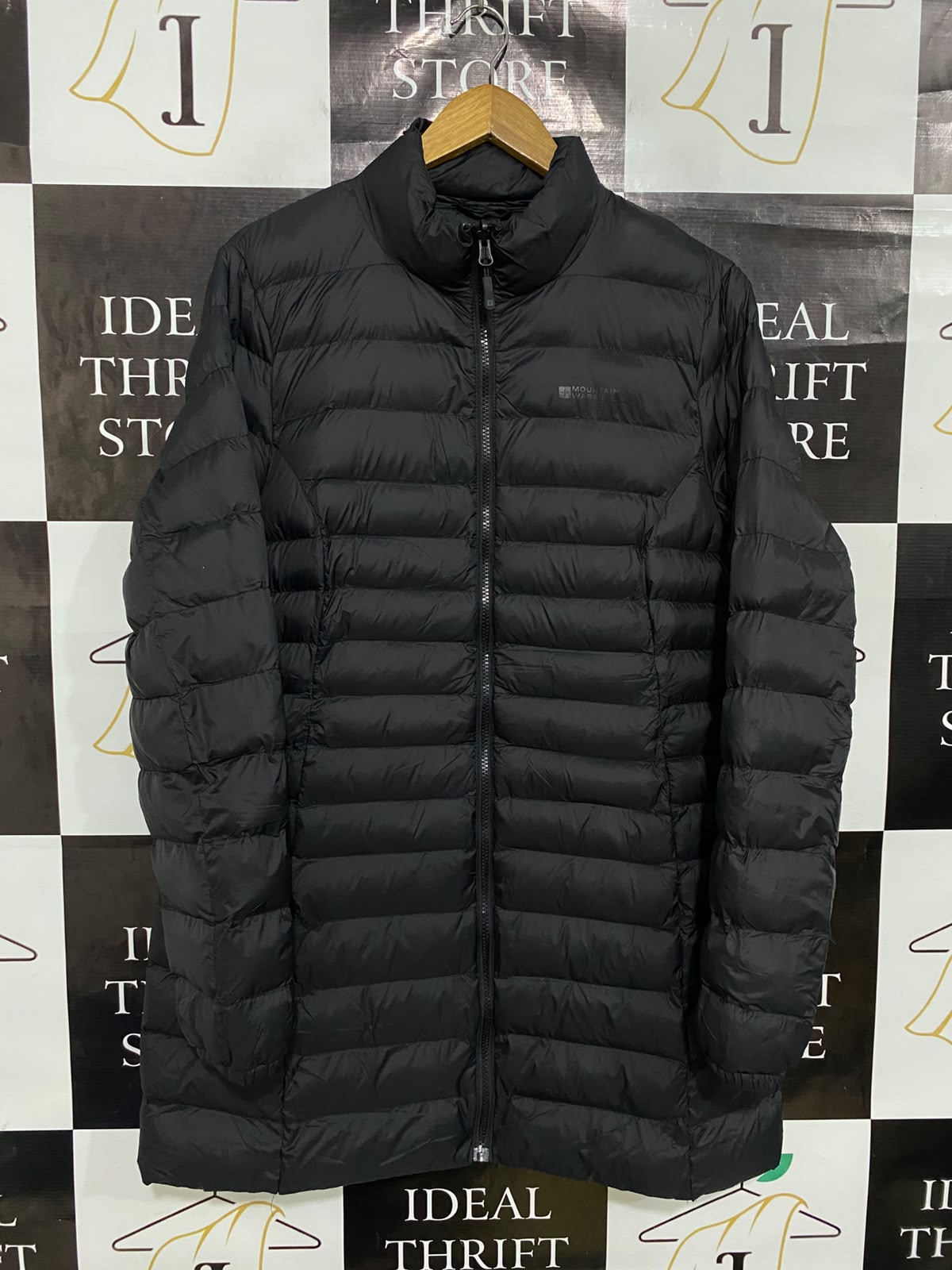 MOUNTAIN WAREHOUSE |L| BUST 16| A35| TRIP BLACK QUILTED LONG-LENGTH PUFFER JACKET