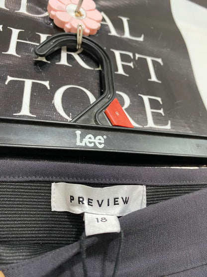 PREVIEW |XL| WAIST 36| A35| CHARCOAL GREY HIGH-WAISTED TAILORED TROUSERS