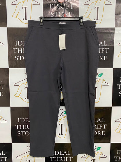 PREVIEW |XL| WAIST 36| A35| CHARCOAL GREY HIGH-WAISTED TAILORED TROUSERS