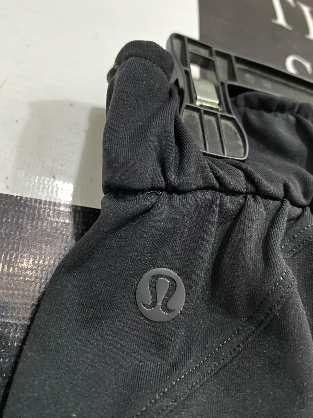 LULULEMON |S| WAIST 26| BLACK PAPERBAG-WAIST DRAWSTRING CASUAL TROUSERS