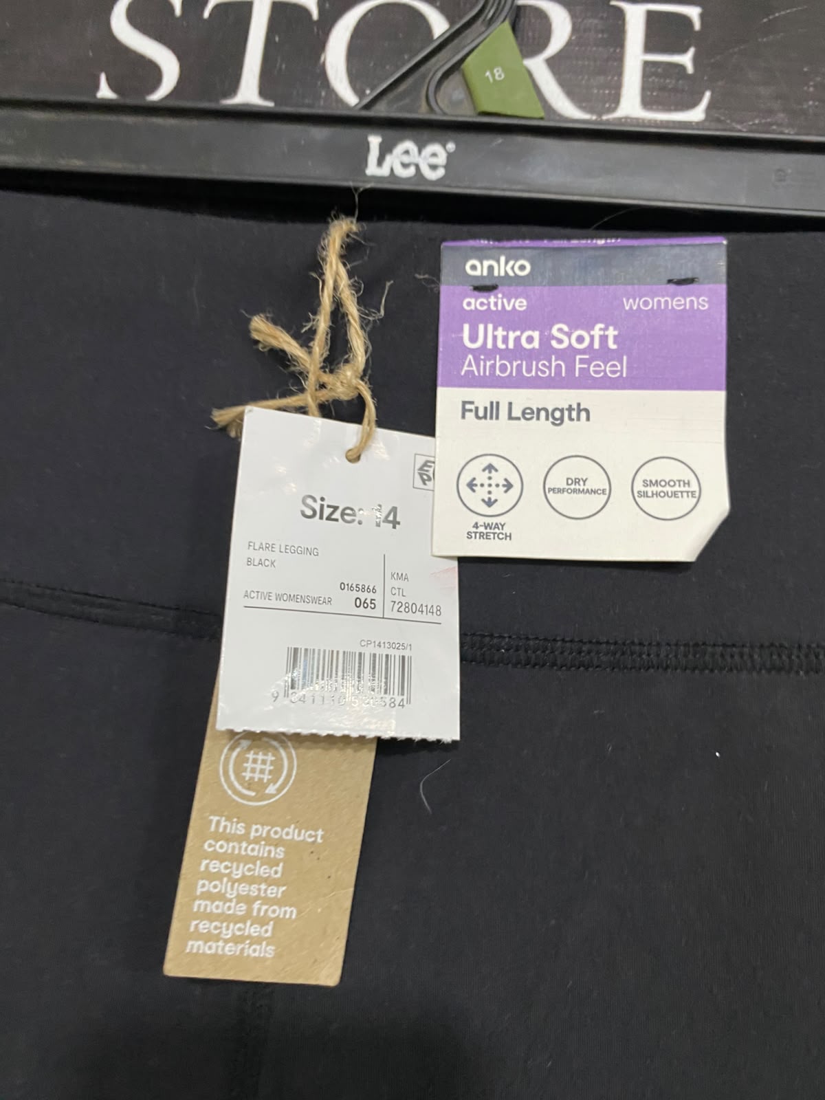 ANKO |M| WAIST 28| A35| BLACK ULTRA-SOFT HIGH-RISE FLARED ACTIVEWEAR YOGA PANTS