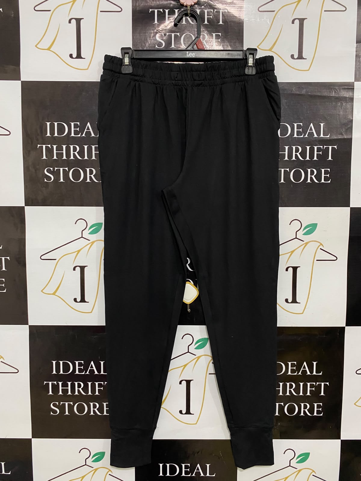 ANKO |XL| WAIST 35| A35| BLACK ATHLETIC CUFFED JOGGER LOUNGE PANTS