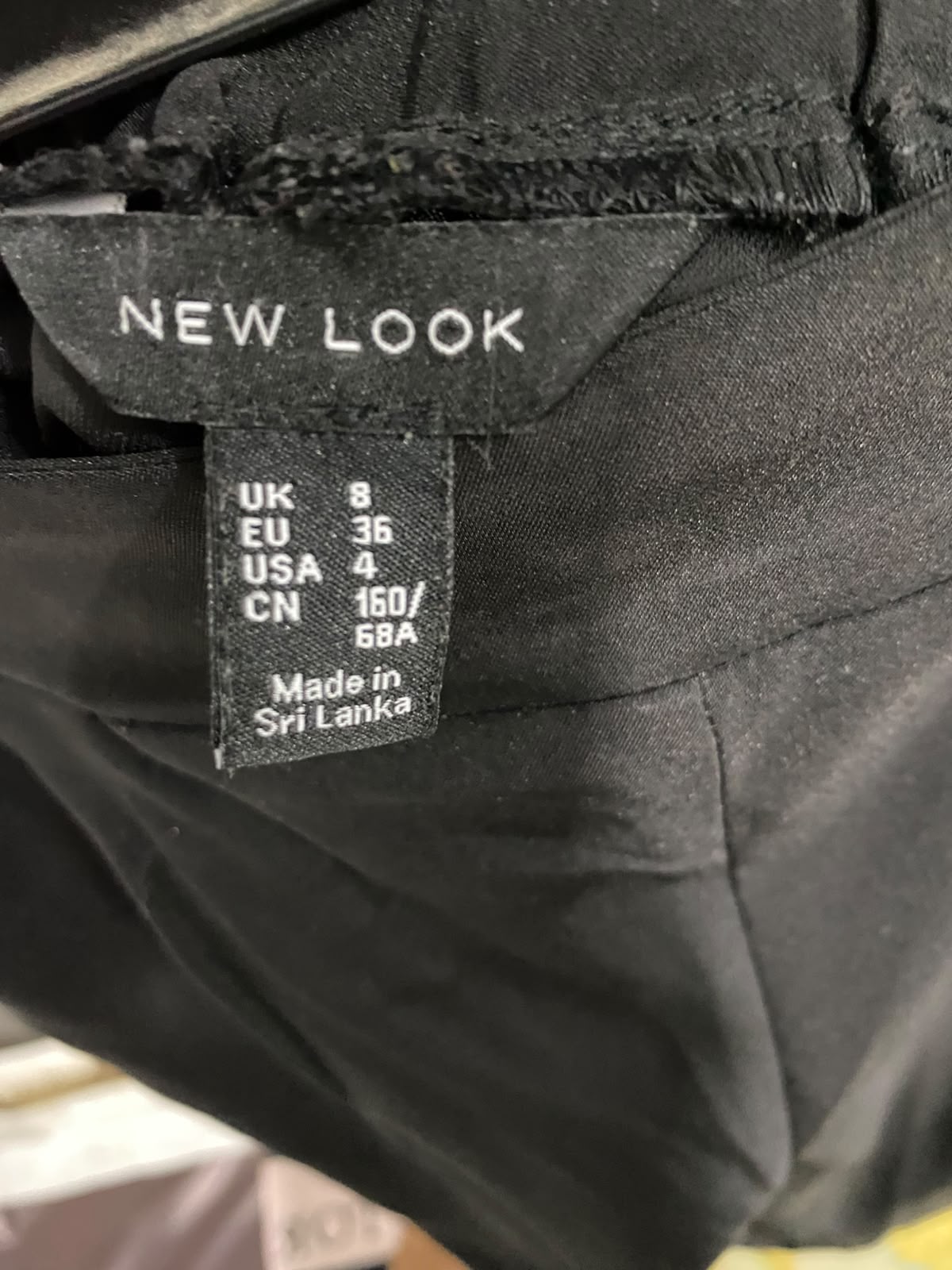 NEW LOOK |S| WAIST 26| A35| BLACK HIGH-WAISTED PLEATED WIDE-LEG TAILORED TROUSERS