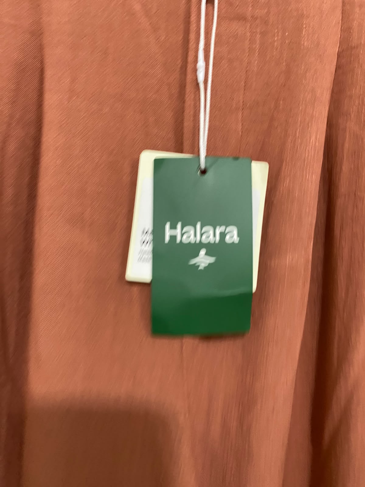 HALARA |S| WAIST 26| A35| TERRACOTTA RUST HIGH-WAISTED PLEATED WIDE-LEG TROUSERS
