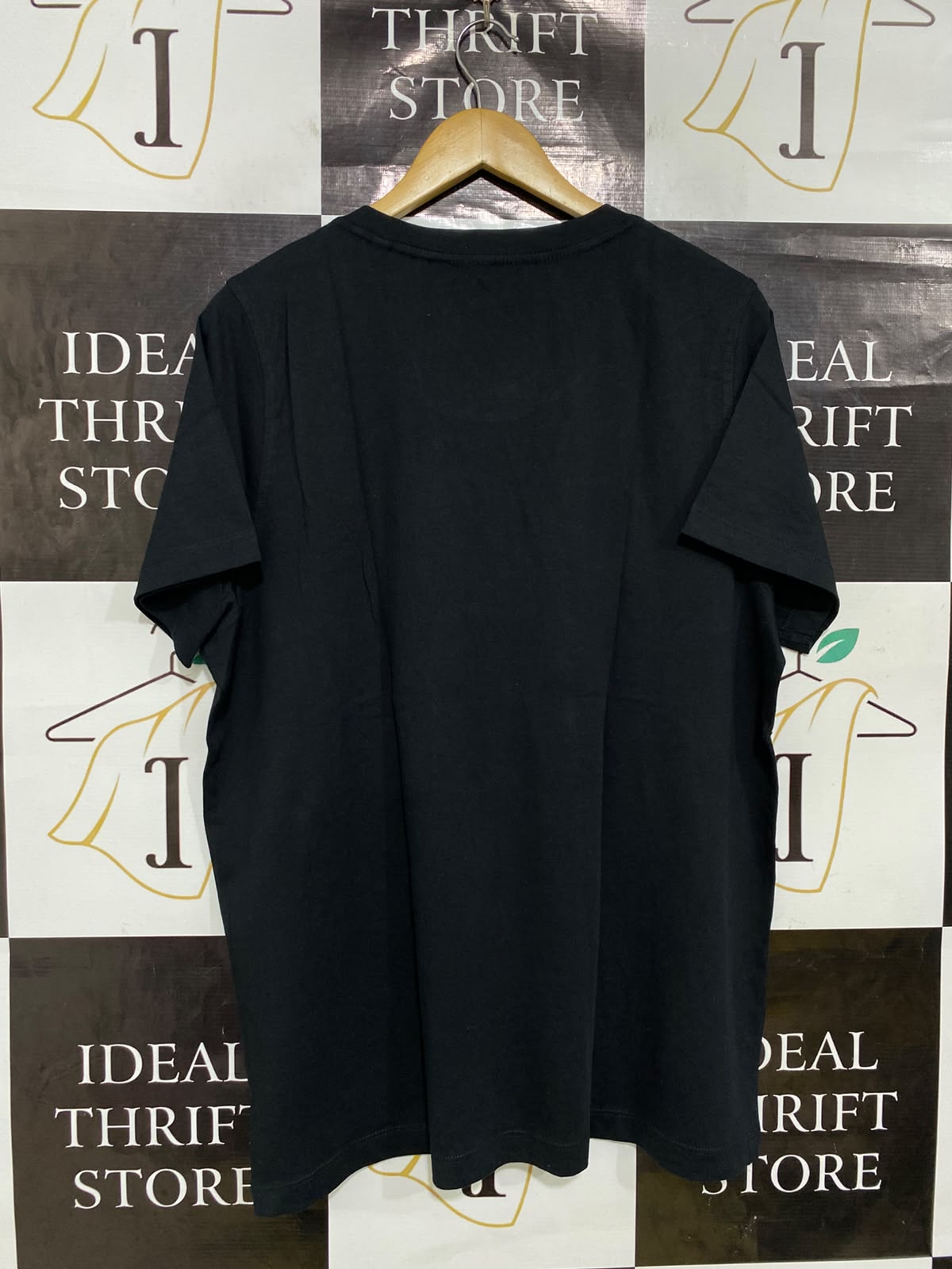 AVELLA |XL| BUST 22| A35| BLACK "LOS ANGELES 1986" EAGLE-PRINT COTTON T-SHIRT