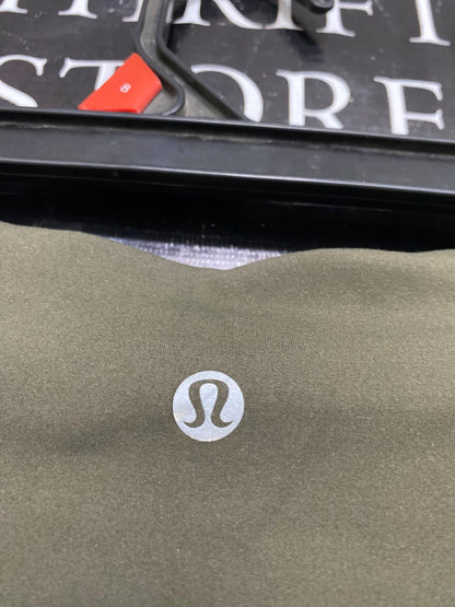 LULULEMON |XS| WAIST 23| OLIVE GREEN HIGH-WAISTED PERFORMANCE ACTIVEWEAR LEGGINGS WITH SIDE POCKETS