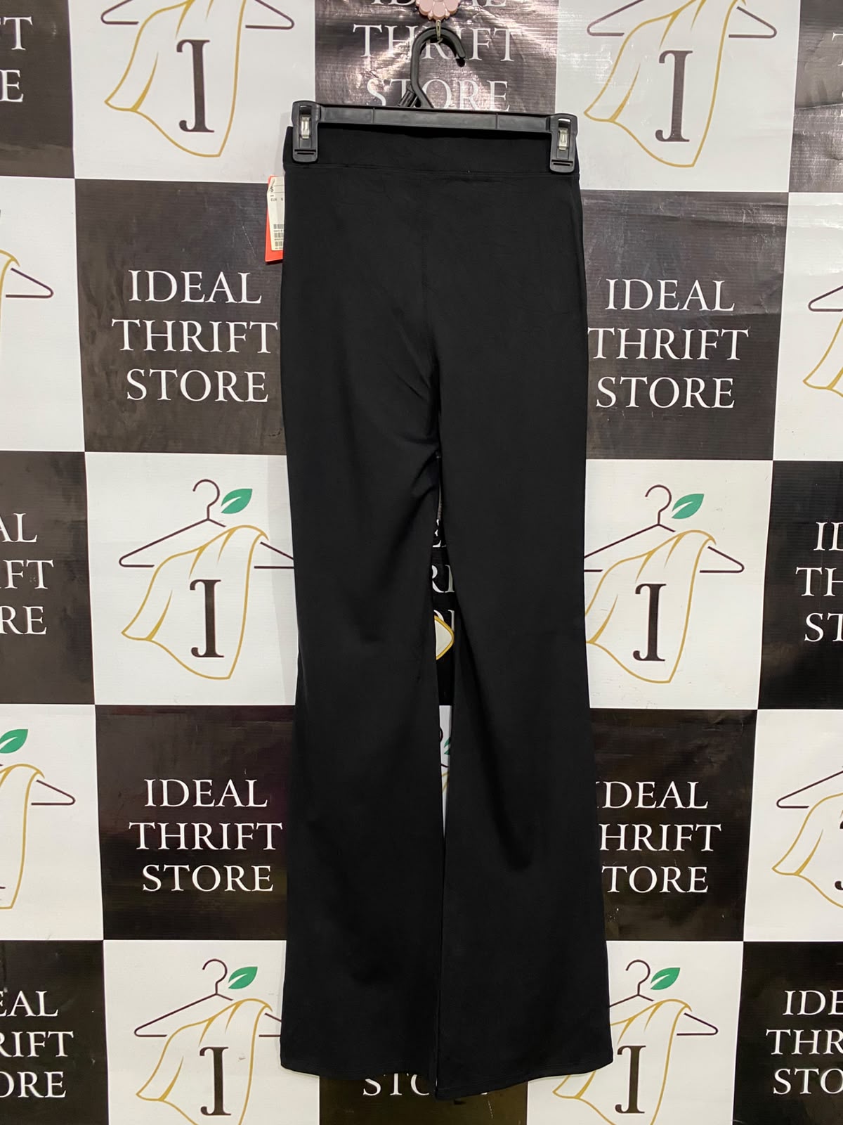 H&M |XS| WAIST 24| A34| SPORT BLACK HIGH-WAISTED PERFORMANCE STRETCH FLARE PANTS