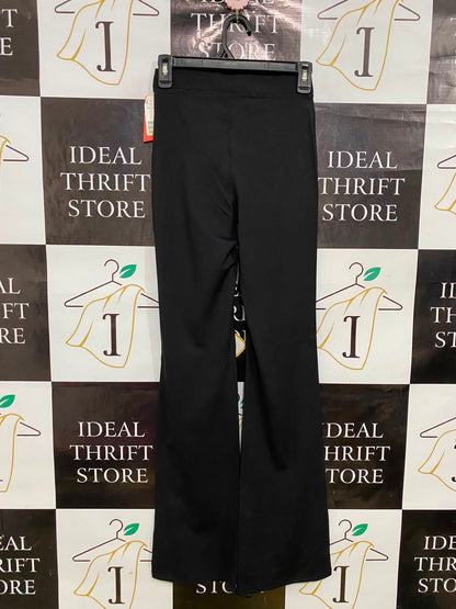 H&M |XS| WAIST 24| A34| SPORT BLACK HIGH-WAISTED PERFORMANCE STRETCH FLARE PANTS