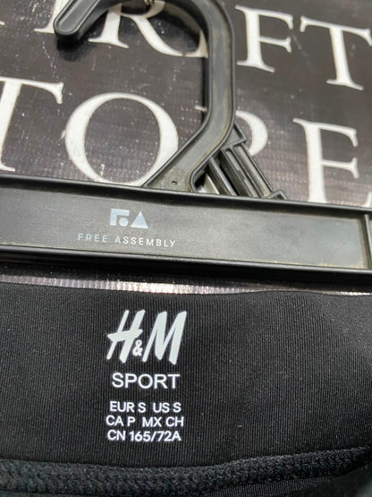 H&M |XS| WAIST 24| A34| SPORT BLACK HIGH-WAISTED PERFORMANCE STRETCH FLARE PANTS