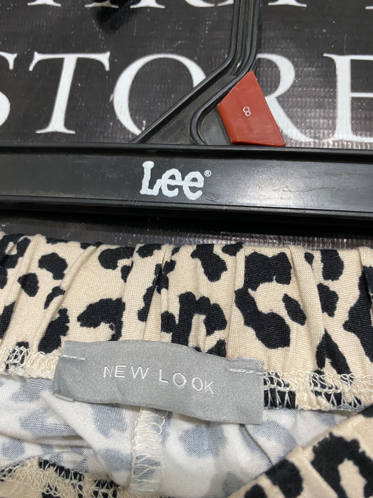 NEW LOOK |XL| WAIST 34| A34| LEOPARD PRINT HIGH-WAISTED STRETCH JOGGER LOUNGE PANTS