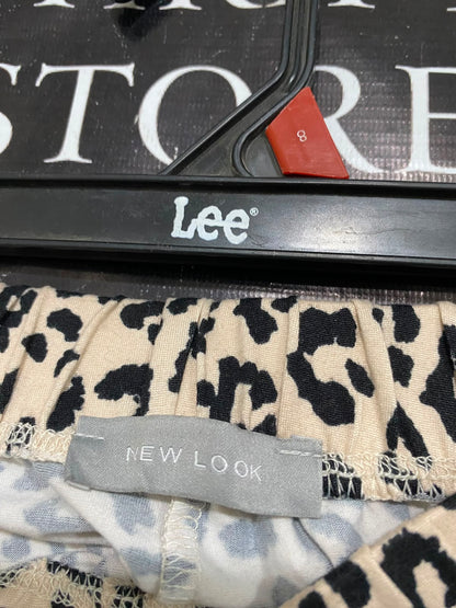 NEW LOOK |XL| WAIST 34| A34| LEOPARD PRINT HIGH-WAISTED STRETCH JOGGER LOUNGE PANTS