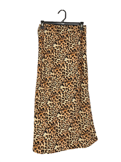 NEW LOOK |S| WAIST 26| A36| LEOPARD PRINT HIGH-WAISTED SLIP MIDI SKIRT
