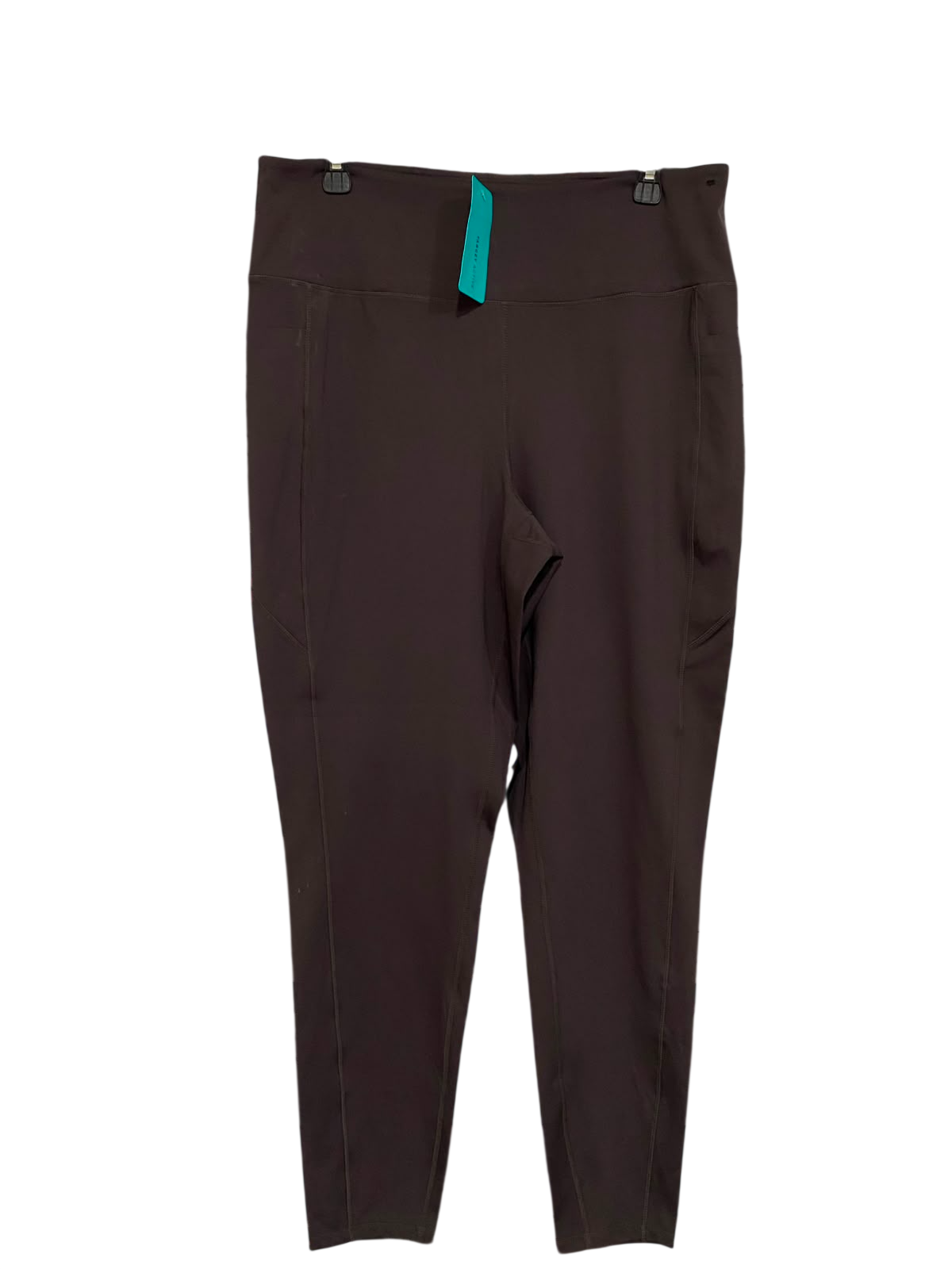 TARGET ACTIVE |XL| WAIST 32| A36| DARK BROWN HIGH-WAISTED PERFORMANCE ACTIVEWEAR LEGGINGS WITH SIDE POCKETS