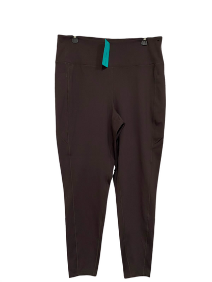 TARGET ACTIVE |XL| WAIST 32| A36| DARK BROWN HIGH-WAISTED PERFORMANCE ACTIVEWEAR LEGGINGS WITH SIDE POCKETS