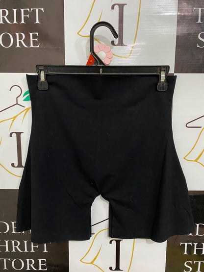 AMBRA |S| WAIST 26| A36| BLACK HIGH-WAISTED SHAPEWEAR COMPRESSION WAISTED SHORTS