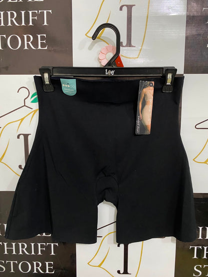 AMBRA |S| WAIST 26| A36| BLACK HIGH-WAISTED SHAPEWEAR COMPRESSION WAISTED SHORTS