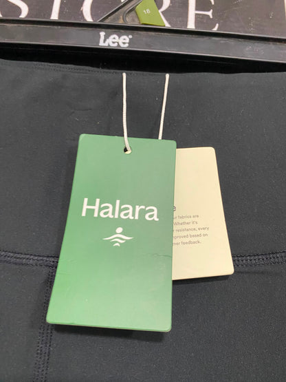 HALARA |L| WAIST 30| A36| BLACK HIGH-WAISTED PERFORMANCE ACTIVEWEAR LEGGINGS WITH SIDE POCKETS