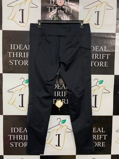 NIKE |L| WAIST 30| A36| BLACK PERFORMANCE-STRETCH DRAWSTRING LEGGINGS