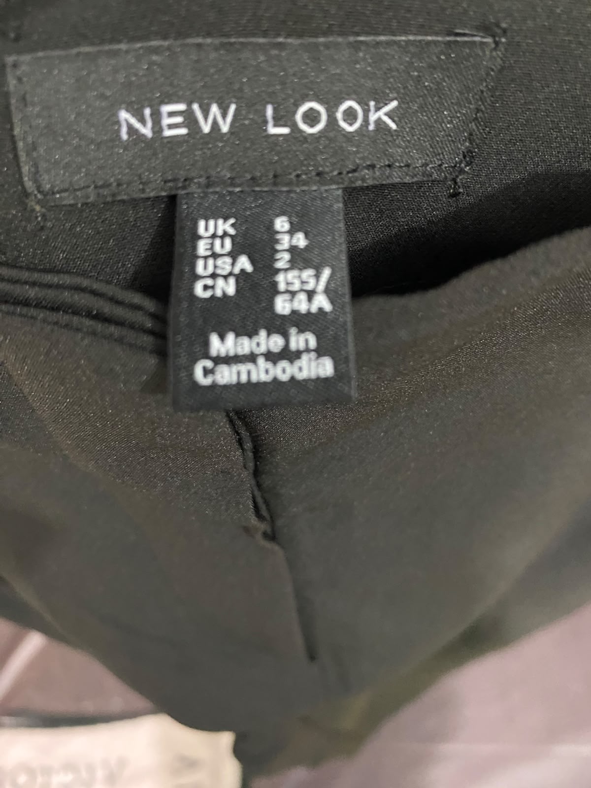 NEW LOOK |S| WAIST 26| A36| BLACK HIGH-RISE TAILORED PLEATED TROUSERS